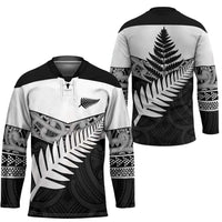 New Zealand Silver Fern Hockey Jersey Maori Koru Mixed Taniko Pattern LT9 - Polynesian Pride
