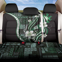 Samoa Siapo Tribal Pattern Back Car Seat Cover Forest Green Polynesian Plumeria Tapa Motif LT9 One Size Green - Polynesian Pride