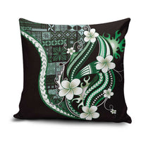 Samoa Siapo Tribal Pattern Pillow Cover Forest Green Polynesian Plumeria Tapa Motif LT9 Green - Polynesian Pride