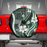Samoa Siapo Tribal Pattern Spare Tire Cover Forest Green Polynesian Plumeria Tapa Motif LT9 - Polynesian Pride