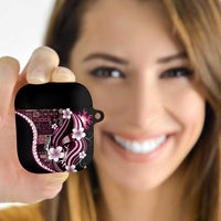 Samoa Siapo Tribal Pattern AirPods Case Violet Polynesian Plumeria Tapa Motif LT9 - Polynesian Pride