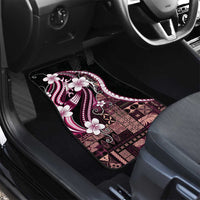 Samoa Siapo Tribal Pattern Car Mats Violet Polynesian Plumeria Tapa Motif LT9 - Polynesian Pride