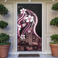 Samoa Siapo Tribal Pattern Door Cover Violet Polynesian Plumeria Tapa Motif LT9 Violet - Polynesian Pride