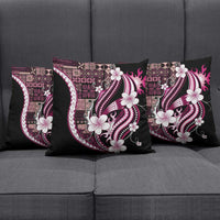Samoa Siapo Tribal Pattern Pillow Cover Violet Polynesian Plumeria Tapa Motif LT9 - Polynesian Pride