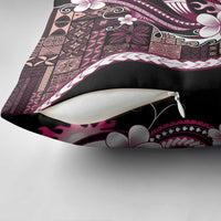 Samoa Siapo Tribal Pattern Pillow Cover Violet Polynesian Plumeria Tapa Motif LT9 - Polynesian Pride