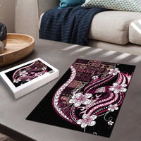 Samoa Siapo Tribal Pattern Puzzle Violet Polynesian Plumeria Tapa Motif LT9 - Polynesian Pride
