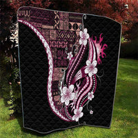 Samoa Siapo Tribal Pattern Quilt Violet Polynesian Plumeria Tapa Motif LT9 - Polynesian Pride
