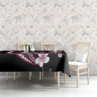 Samoa Siapo Tribal Pattern Tablecloth Violet Polynesian Plumeria Tapa Motif LT9 - Polynesian Pride