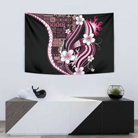 Samoa Siapo Tribal Pattern Tapestry Violet Polynesian Plumeria Tapa Motif LT9 - Polynesian Pride