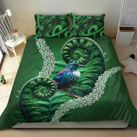 Tui Bird Koru Silver Fern Aotearoa Bedding Set LT9 - Polynesian Pride