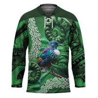 Tui Bird Koru Silver Fern Aotearoa Hockey Jersey LT9 Unisex Green - Polynesian Pride