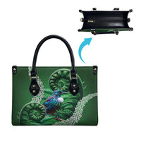 Tui Bird Koru Silver Fern Aotearoa Leather Bag LT9 - Polynesian Pride