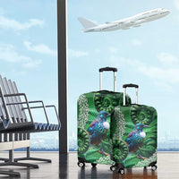 Tui Bird Koru Silver Fern Aotearoa Luggage Cover LT9 - Polynesian Pride