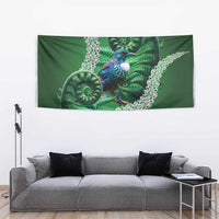 Tui Bird Koru Silver Fern Aotearoa Tapestry LT9 - Polynesian Pride