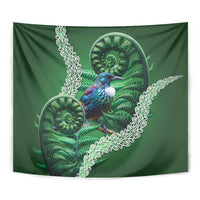 Tui Bird Koru Silver Fern Aotearoa Tapestry LT9 - Polynesian Pride