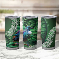 Tui Bird Koru Silver Fern Aotearoa Tumbler Cup LT9 - Polynesian Pride