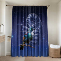 Tui Bird Matariki Galaxy Bathroom Set Koru Silver Fern Aotearoa LT9 Shower Curtain Only Galaxy - Polynesian Pride