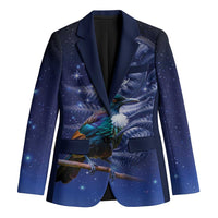 Tui Bird Matariki Galaxy Blazer Koru Silver Fern Aotearoa LT9 Unisex Galaxy - Polynesian Pride