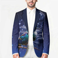 Tui Bird Matariki Galaxy Blazer Koru Silver Fern Aotearoa LT9 - Polynesian Pride