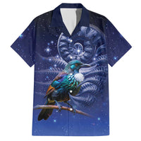 Tui Bird Matariki Galaxy Hawaiian Shirt Koru Silver Fern Aotearoa LT9 Galaxy - Polynesian Pride