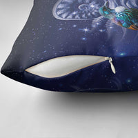 Tui Bird Matariki Galaxy Pillow Cover Koru Silver Fern Aotearoa LT9 - Polynesian Pride