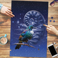 Tui Bird Matariki Galaxy Puzzle Koru Silver Fern Aotearoa LT9 Galaxy - Polynesian Pride