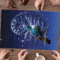 Tui Bird Matariki Galaxy Puzzle Koru Silver Fern Aotearoa LT9 - Polynesian Pride