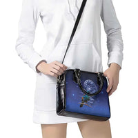 Tui Bird Matariki Galaxy Shoulder Handbag Koru Silver Fern Aotearoa LT9 - Polynesian Pride