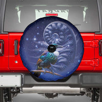 Tui Bird Matariki Galaxy Spare Tire Cover Koru Silver Fern Aotearoa LT9 - Polynesian Pride