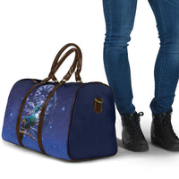 Tui Bird Matariki Galaxy Travel Bag Koru Silver Fern Aotearoa