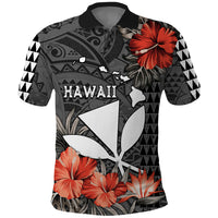 Hawaii Kanaka Maoli Polo Shirt Polynesian Vintage Vibes LT9 Black - Polynesian Pride