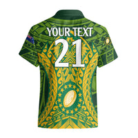 Personalised Cook Islands Rugby Hawaiian Shirt Kukis Athletic Style LT9 - Polynesian Pride