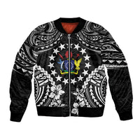 Cook Islands Ra o te Ui Ariki Est 1967 Bomber Jacket LT9 Unisex Black - Polynesian Pride