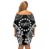 Cook Islands Ra o te Ui Ariki Est 1967 Off Shoulder Short Dress LT9 - Polynesian Pride
