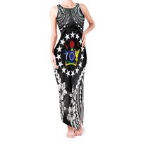 Cook Islands Ra o te Ui Ariki Est 1967 Tank Maxi Dress LT9 Women Black - Polynesian Pride