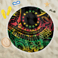 Cook Islands 15 Stars Beach Blanket Kuki Airani Polynesian Tribal Wave Tattoo LT9 One Size 150cm Reggae - Polynesian Pride