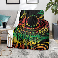 Cook Islands 15 Stars Blanket Kuki Airani Polynesian Tribal Wave Tattoo LT9 - Polynesian Pride