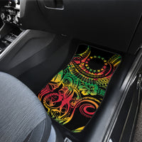 Cook Islands 15 Stars Car Mats Kuki Airani Polynesian Tribal Wave Tattoo LT9 - Polynesian Pride
