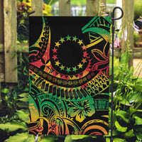 Cook Islands 15 Stars Garden Flag Kuki Airani Polynesian Tribal Wave Tattoo LT9 Garden Flag Reggae - Polynesian Pride