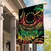 Cook Islands 15 Stars Garden Flag Kuki Airani Polynesian Tribal Wave Tattoo LT9 House Flag Reggae - Polynesian Pride