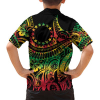 Cook Islands 15 Stars Hawaiian Shirt Kuki Airani Polynesian Tribal Wave Tattoo LT9 - Polynesian Pride