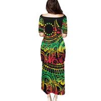 Cook Islands 15 Stars Puletasi Kuki Airani Polynesian Tribal Wave Tattoo LT9 - Polynesian Pride