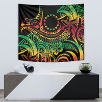 Cook Islands 15 Stars Tapestry Kuki Airani Polynesian Tribal Wave Tattoo LT9 - Polynesian Pride