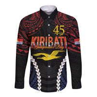 Kiribati 45th Anniversary Independence Day Long Sleeve Button Shirt Since 1979