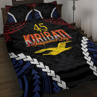 Kiribati 45th Anniversary Independence Day Quilt Bed Set Since 1979 LT9 Black - Polynesian Pride