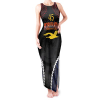 Kiribati 45th Anniversary Independence Day Tank Maxi Dress Since 1979 LT9 Women Black - Polynesian Pride