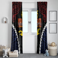 Kiribati 45th Anniversary Independence Day Window Curtain Since 1979 LT9 - Polynesian Pride