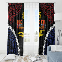 Kiribati 45th Anniversary Independence Day Window Curtain Since 1979 LT9 - Polynesian Pride