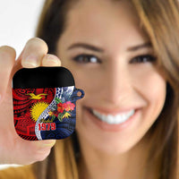 Flag of Kiribati Polynesian Pattern AirPods Case Est 1979 With Tropical Flowers LT9 Red - Polynesian Pride