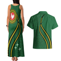 Manua Islands Polynesian Style Couples Matching Tank Maxi Dress and Hawaiian Shirt LT9 - Polynesian Pride